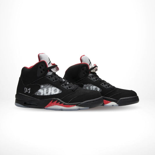 Air Jordan 5 Retro Supreme Black Red