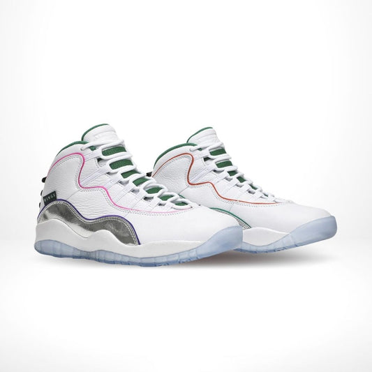 Air Jordan 10 Retro Wings White Chrome