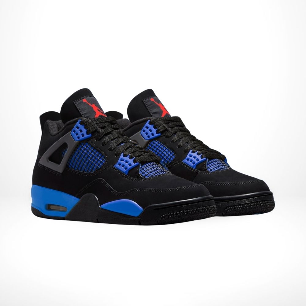Air Jordan 4 Black Deep Royal Blue